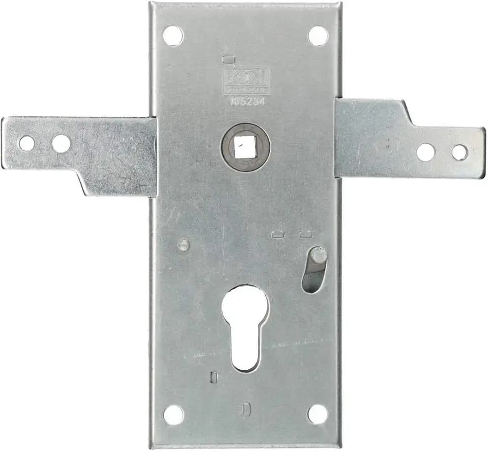 KOTARBAU® Garagenschloss 60 mm Stahl Torschloss Garagentorschloss Profilzylinder für Schwingtore Tortreibriegel Torverschluss Garage Verschluss Silber