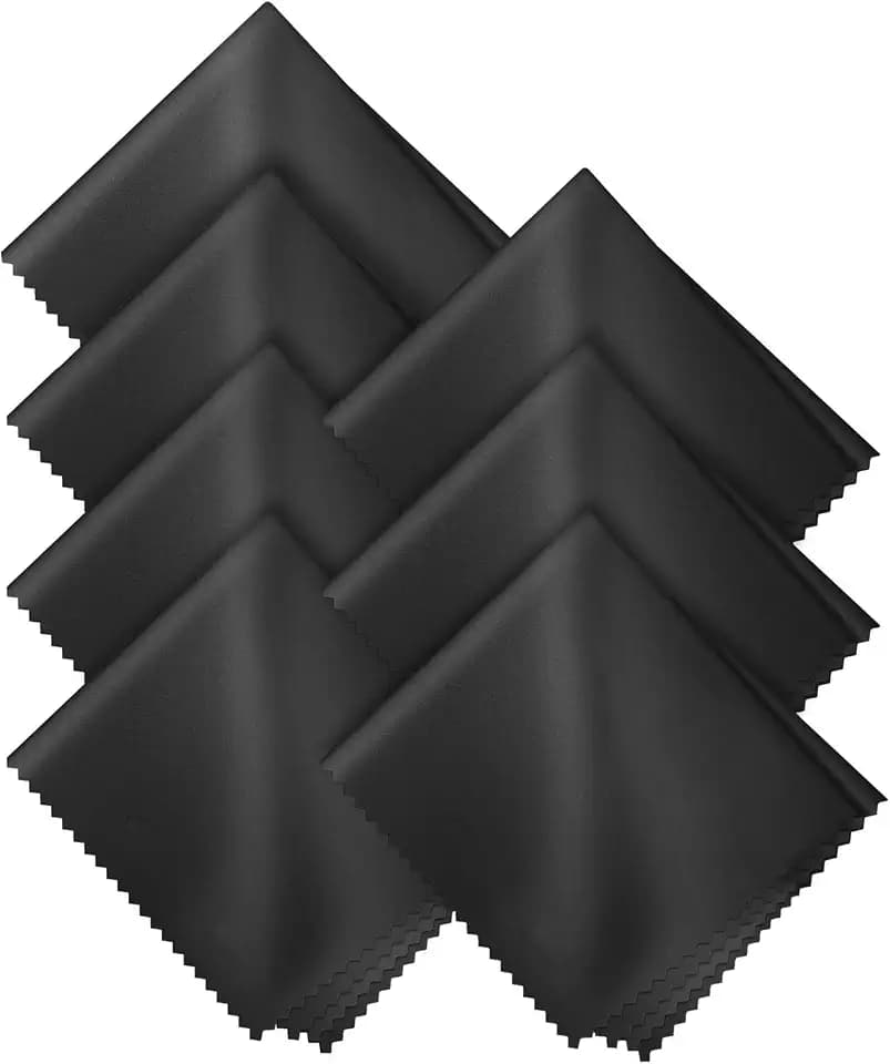 7 Pack 40x40cm Brillenputztücher Groß - Bildschirm Reinigungstücher für Display, Kamera & Fernseher - Brillenputztuch Microfaser in Optikerqualität