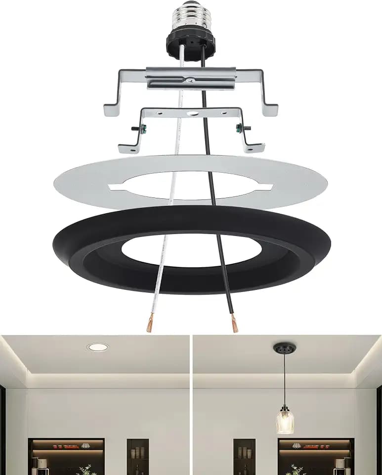 Luvkczc Recessed Can Light Conversion Kit for 5" and 6" Ceiling Fixtures