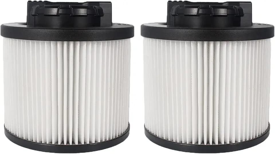 2 Pack DXVC4001 Replacement Filters for DEWALT 4-5 Gallon Wet/Dry Vac