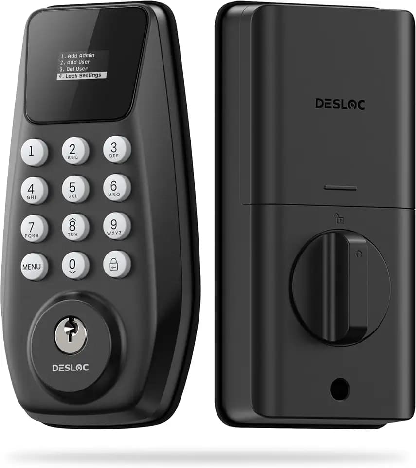 DESLOC C100 Keyless Entry Door Lock with Visual Display, Auto Lock