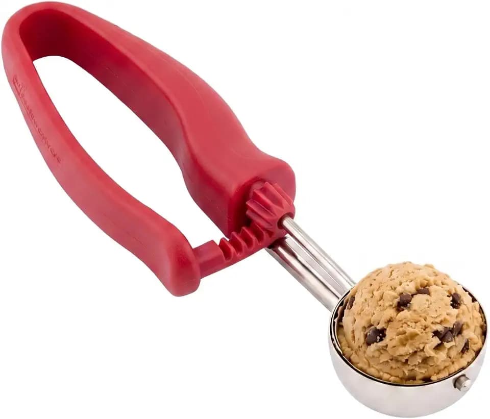 Restaurantware Ice Cream Scoop 1 Case 1.4 oz Stainless Steel Portioner Commercial Kitchen Tool Comfortable Grip Dishwasher-Safe Ambidextrous Handle
