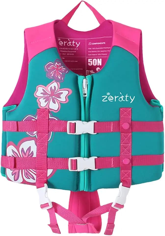 Zeraty Toddler Swim Vest Neoprene Kids Float Jacket Swimming Aid
