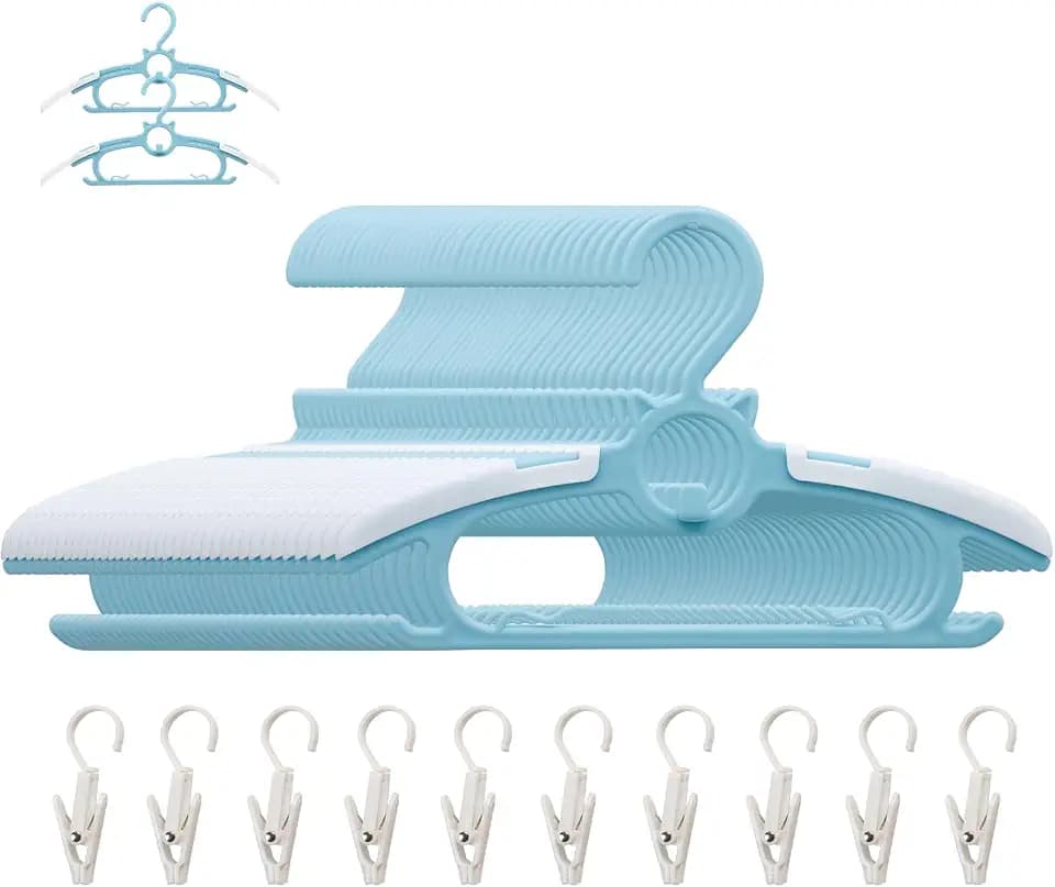 Baby Hangers, 50pcs Space Saving Blue Kids Hangers