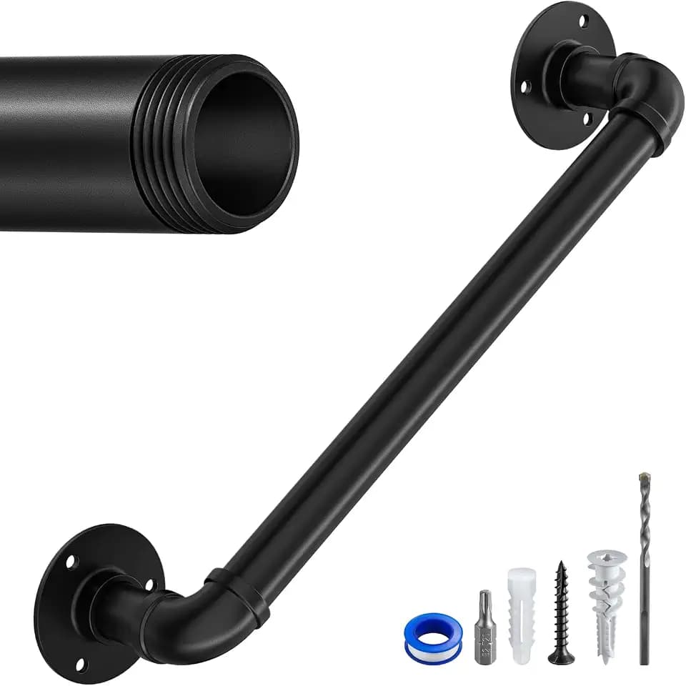Staircase Handrails,Wall Hand Railing,Black,2FT