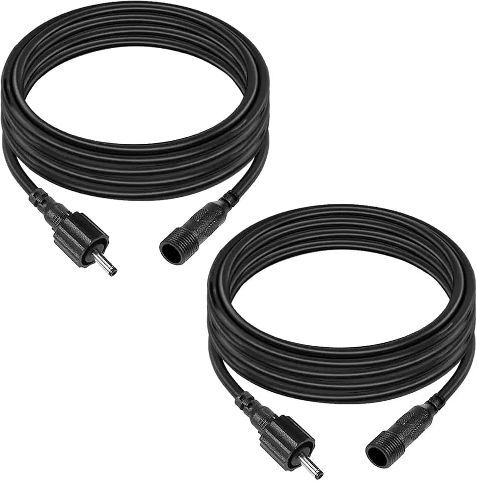 Extension Cable 2 Pack IP65 Waterproof Extension Cords for Landscape Lights Path Lights Garden Light 2 * 6.5ft per Wire
