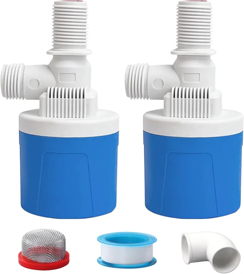 2 Pack 1/2" Water Float Valve For Water Tank Water Trough Pool Livestock