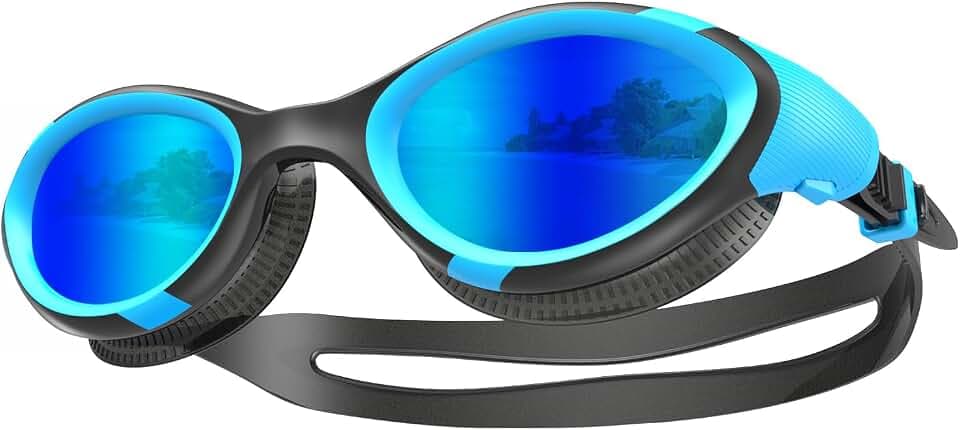 Aegend Kids Polarized Swim Goggles, Swimming Pool Goggles for Kids 6-14 Anti Fog Anti UV No Leak Clear Vision
