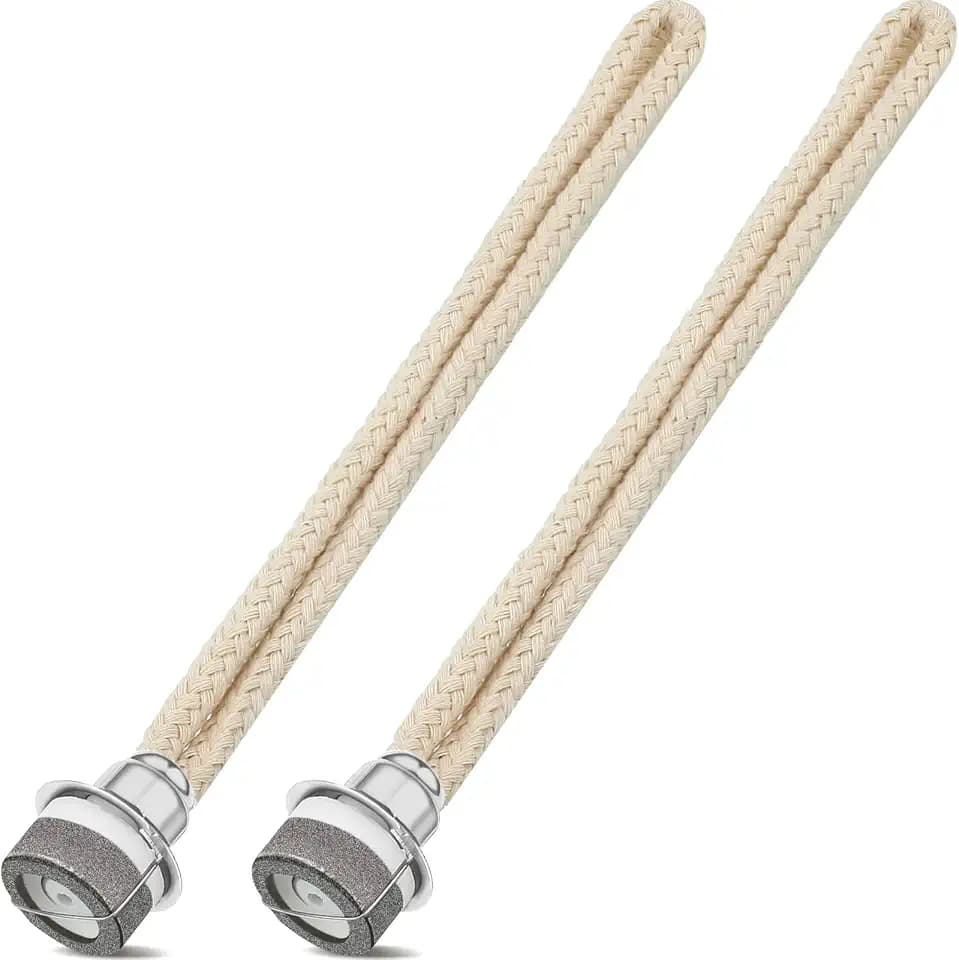 Maitys 2 Pieces Replacement Wicks for Oil Lamp 6.3 Inch,Silver