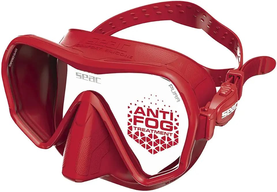 SEAC Pura Frameless Dive Mask with Plasma Antifog Treatment and Tempered Glass Lens
