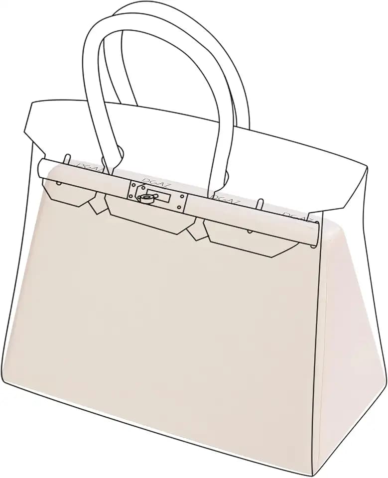 DGAZ Silky Pillow Shaper Insert for Birkin Bag(Craie,BK30 Retourne)