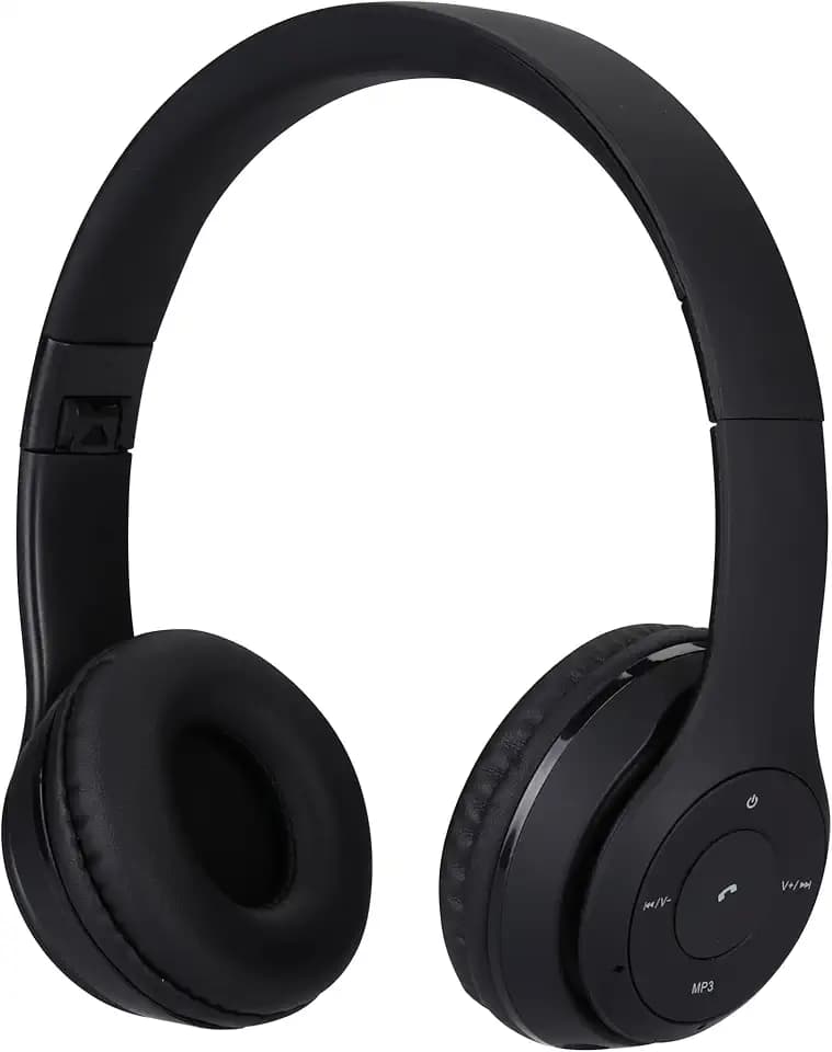 NK Kabellose Bluetooth Over-Ear Kopfhörer - Leicht & Bequem, FM/TF, 4 Std Laufzeit, 2 Std Laden, Schwarz