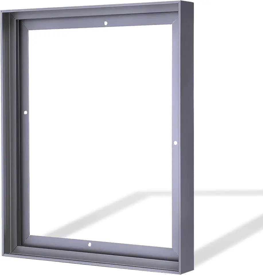 DIY 1.5" Deep Metal Canvas Frame for Paintings (24x30,Grey)
