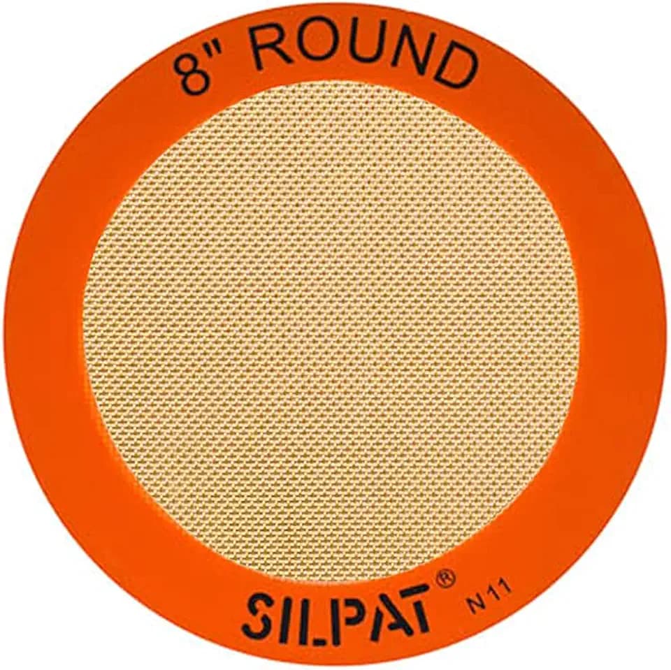 Silpat The Original Round Cake Liner Non-Stick Silicone Baking Mat, 8", AH197-01