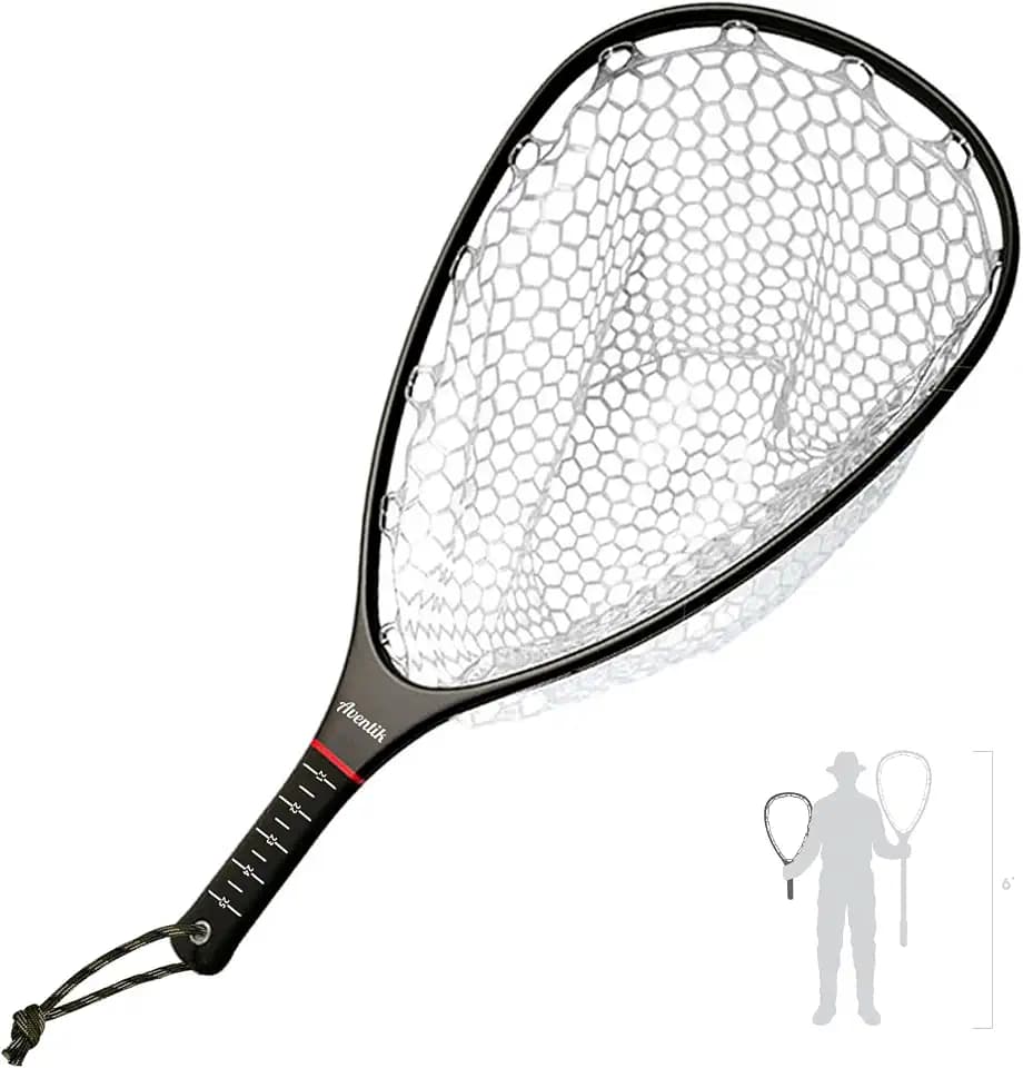 Floating Carbon Fiber Fly Fishing Net, 26" Standard / 37" Long