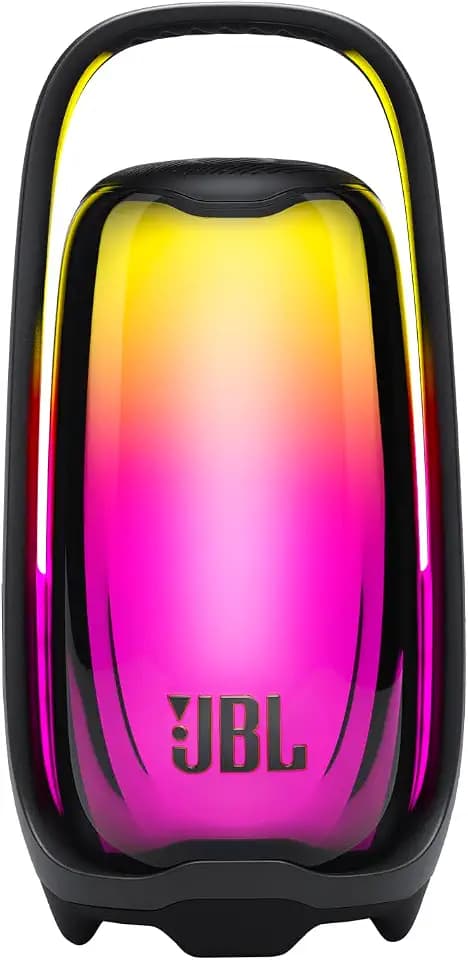 JBL Pulse 6, Tragbarer Lautsprecher mit 360°-Lichtshow, Schwarz