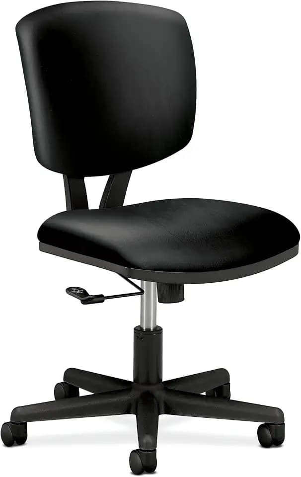 HON Volt Ergonomic Office Chair, Armless, Office Desk Computer Chair, Black