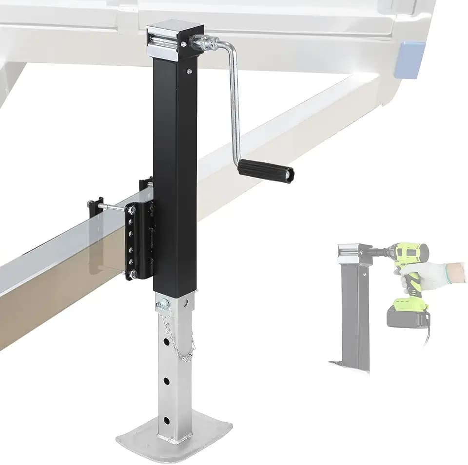 IRONWALLS 8000LBS Trailer Jack Heavy Duty, 29" Lift, Bolt On Trailer Jack