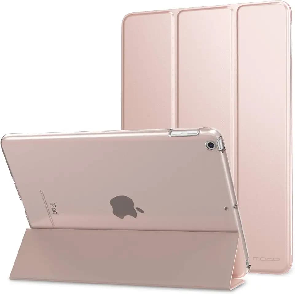 MoKo Smart hülle für iPad 5./6. Generation 9.7 Zoll 2018/2017, Rose Gold