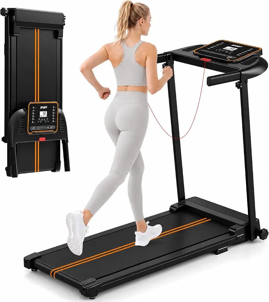 Treadmills for Home Walking Pad - Foldable Treadmill Under Desk with Handle Bar Cinta para Correr Portable Folding Pads Running Machine