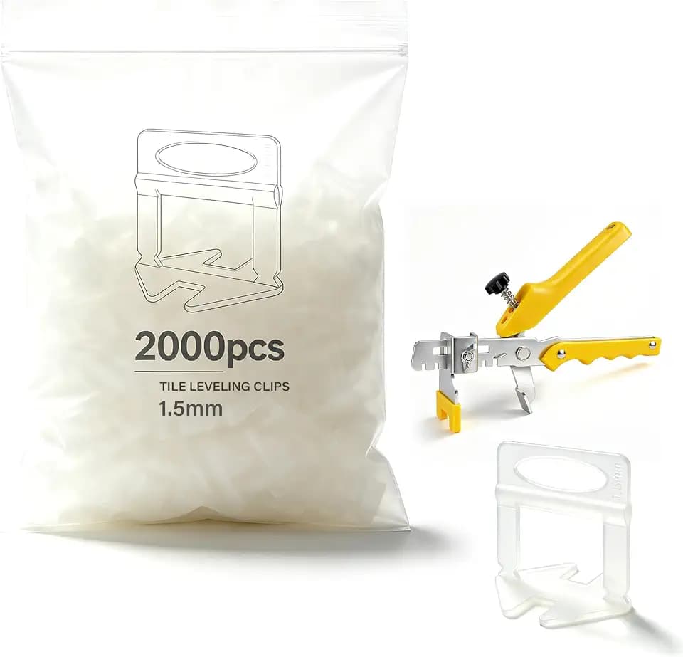 2000 PCS Tile Leveling Clips 1/16", Tile Spacers with Adjustable Plier