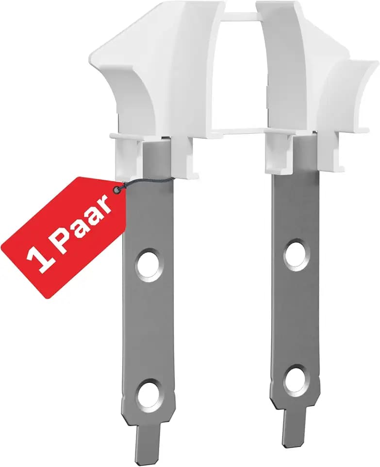 BAUHELD Einlauftrichter-Rolladen Universal Weiß Einlaufbreite 12mm - 1 Paar | Made in Europe - An jeder Führungsschiene nutzbar - Optimale Rolladenführung, gleichmäßiger Lauf - Für Mini Rollladen-Profile