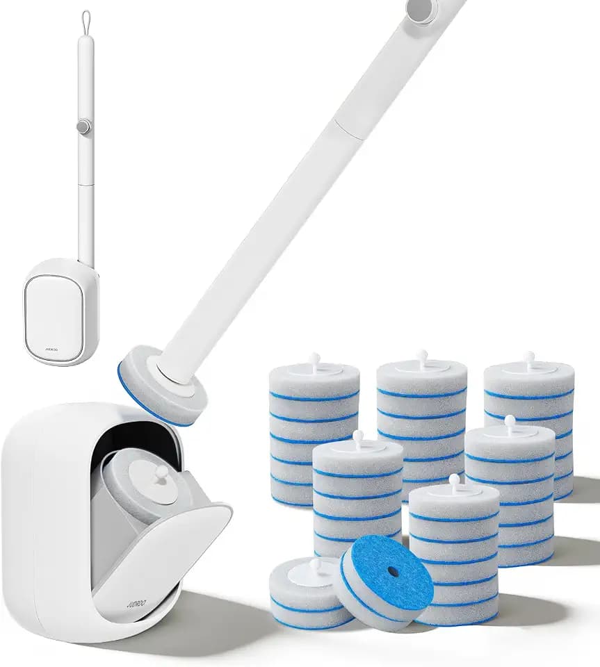 JUDRDO Disposable Toilet Brush, Toilet Bowl Cleaning Kit, Toilet Bowl Brush