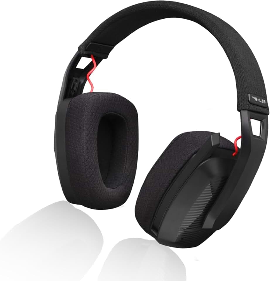 THE G-LAB - Korp Platinium - Kabelloses Gaming Headset Aufladbar PC/PS4/PS5 - Kabelloses Bluetooth / 2,4 GHz - Mit Hochwertigem Stereosound und Stabiler Verbindung - Neu