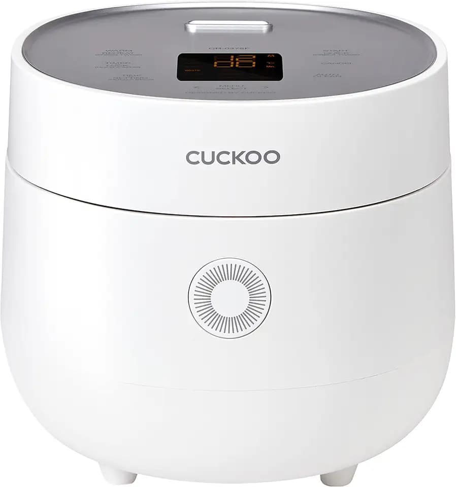 CUCKOO Micom Fuzzy Logic Rice Cooker, 6-Cup Cooked, White, CR-0375FW