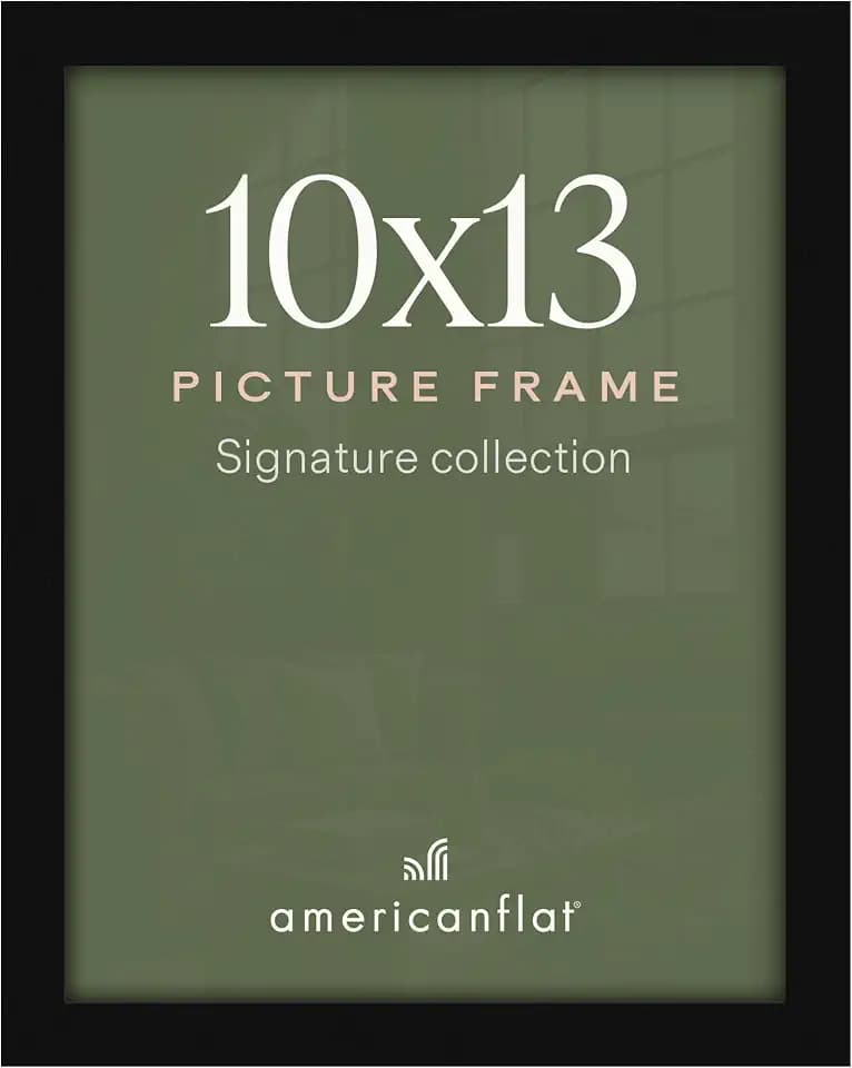 Americanflat 10x13 Picture Frame - Engineered Wood - Black