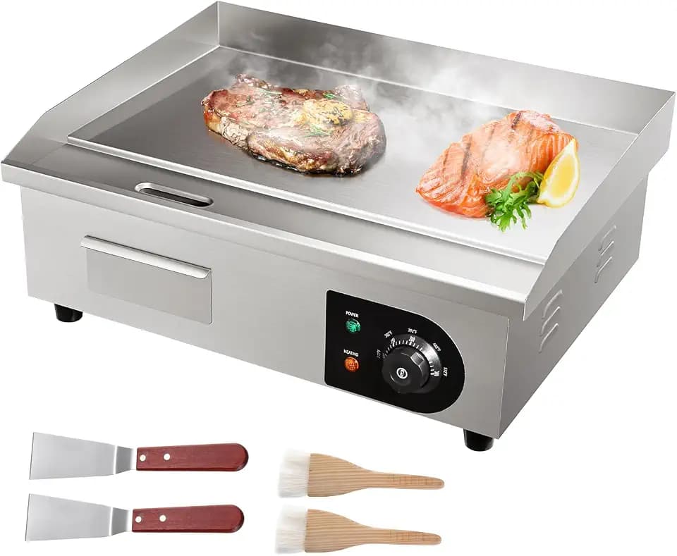 VEVOR Commercial Electric Griddle, 22", Countertop Flat Top Griddle