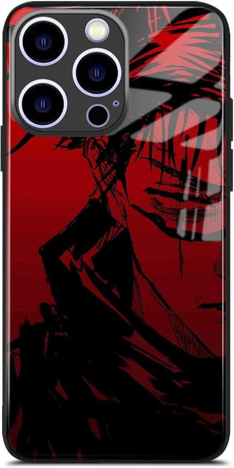 Blood Sorcerer Aesthetic Glass Anime Protective Case for iPhone 16