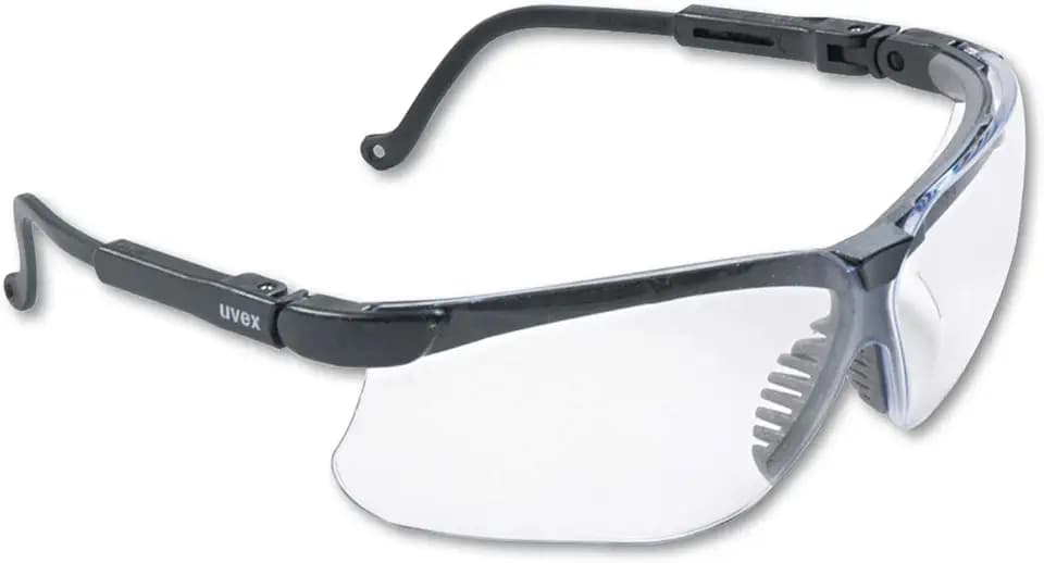 Honeywell Uvex by S3200 Genesis Safety Glasses with Uvextreme Anti-Fog Coating, Black Frame