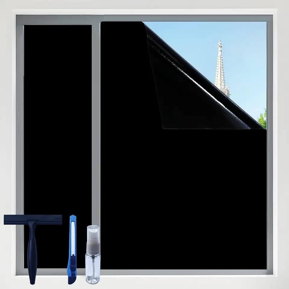 Righyo Total Blackout Window Film 100% Light Blocking