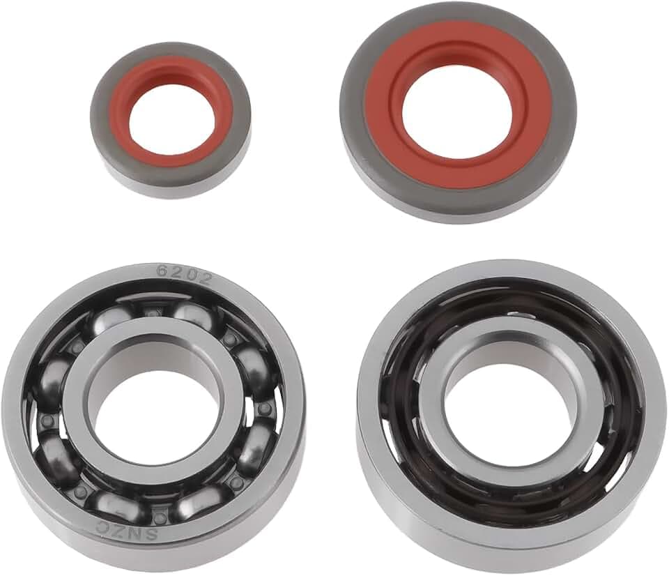 1 Satz Kurbelwellen-Metalllager-Öldichtungen für Rasenmäher-Kettensägen 9523 003 4260 9503 003 0320 9640 003 1600 Kompatibel mit Stihl 024