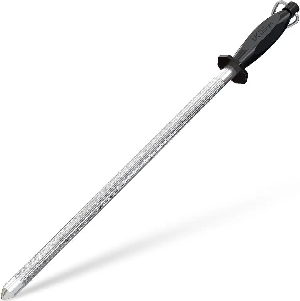 Utopia Kitchen Knife Sharpener Rod 12 Inch Honing Rod for Sharpening