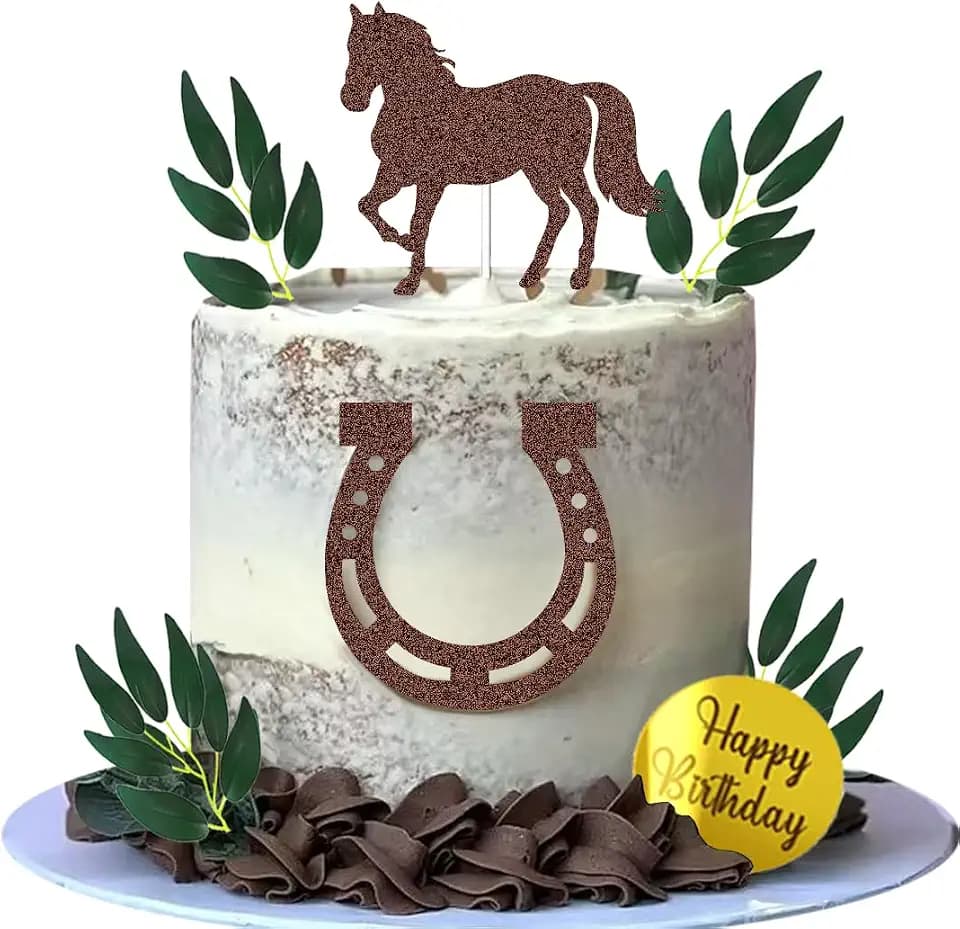 Horse Cake Topper Pony Cake Topper for Horse Theme Party