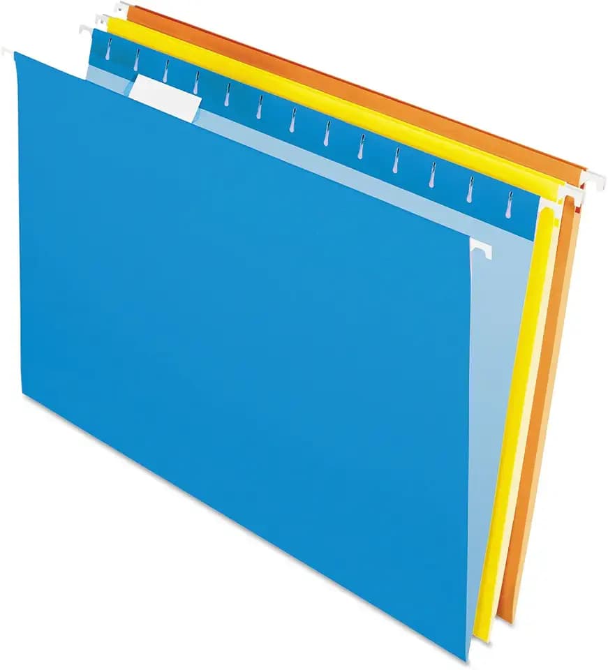 Pendaflex Recycled Hanging Folders, Legal Size, Assorted Colors, 1/5 Cut, 25/BX (81632) x (81632)