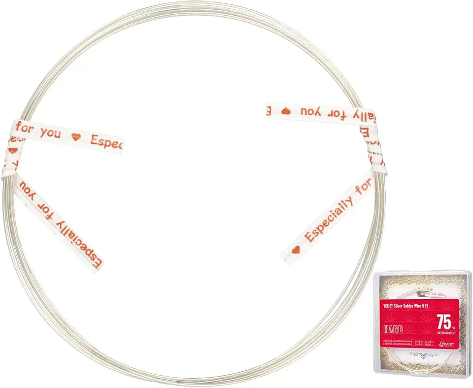 Silver Solder Wire Hard Silver Solder 22 Gauge for Jewelry Repair Silver Repair 5 FT