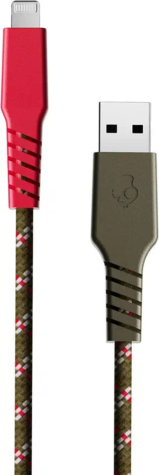 Skullcandy Line+ Braided Lightning Cable, 12W USB A to Lightning, 6ft - Standard Issue