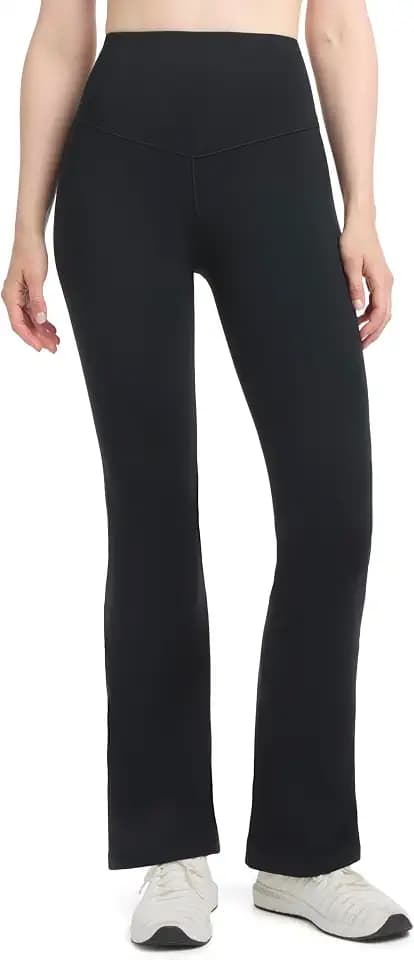 Danskin Women's Satin Stitch Flare Leg Yoga Pants
