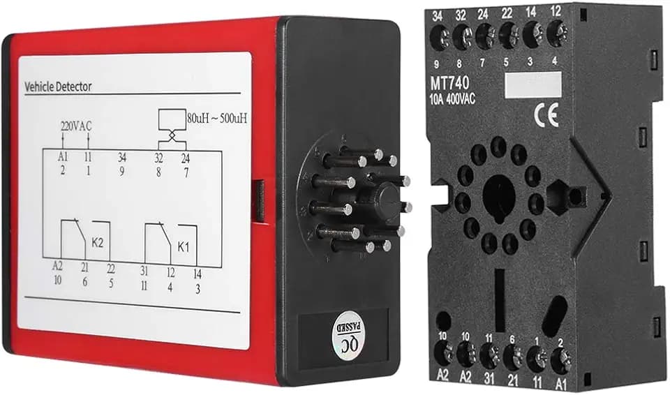 Jadeshay Fahrzeug-Detektor, Einkanal Induktionsschleifen Vehicle Detector Induktiver Fahrzeugschleifendetektor for Parkplatz Access Control