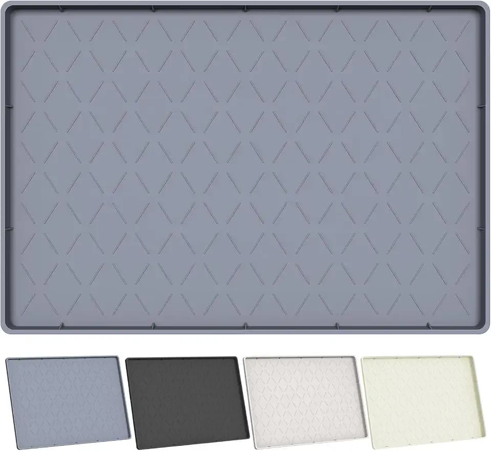 Extra Thick Under Sink Mat Waterproof with Raised Edge 19" x 22"