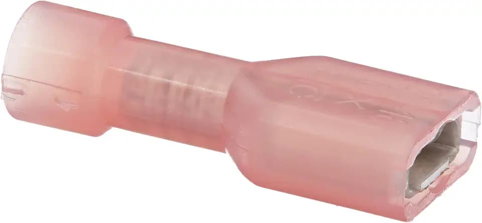NSI IF22-187-3N Fully Nylon Insulated Female Disconnect, 22-18 Wire Size, 0.187" x 0.032" Tab Size