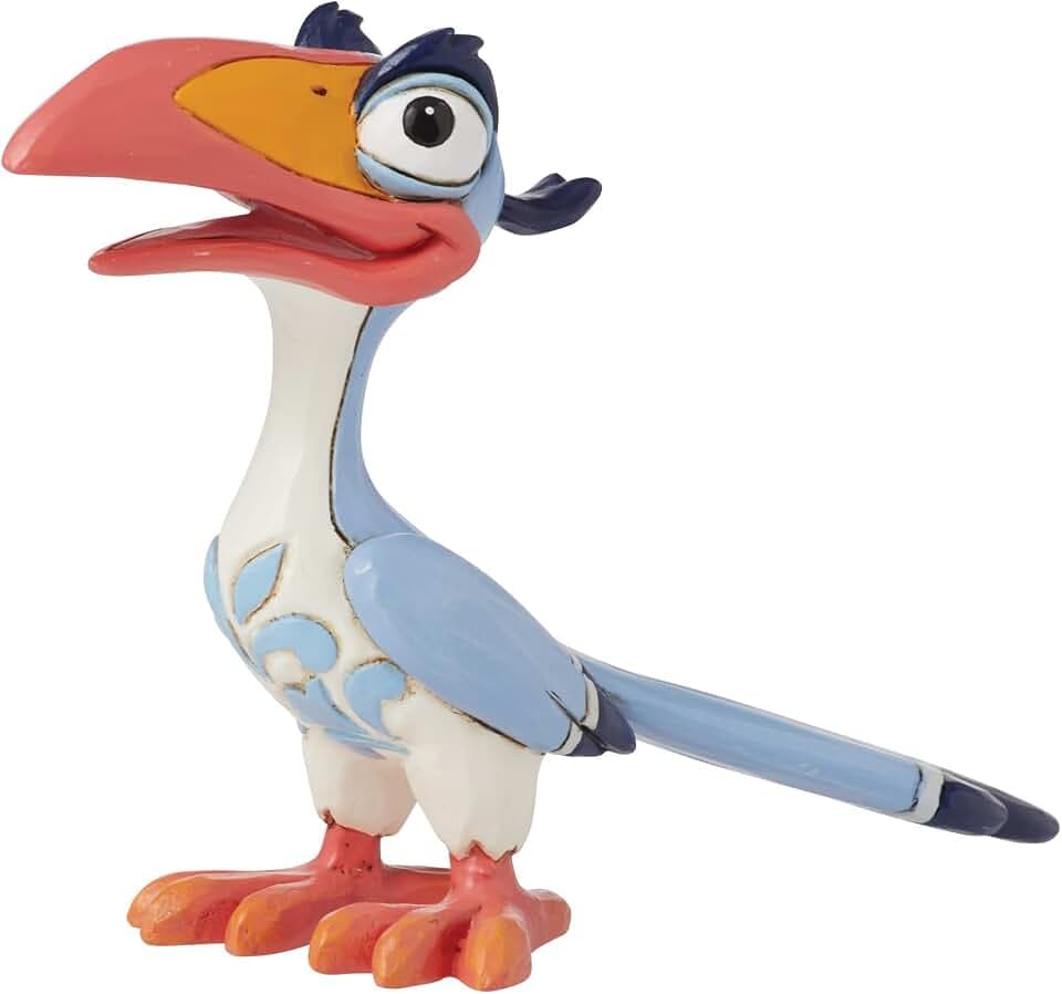 Enesco Disney Traditions Collection by Jim Shore The Lion King Zazu The Hornbill Miniature Figurine- Stone Resin Hand Painted Crafted Collectible Disney Mini Figurines Home Decor Statue, 3 Inch