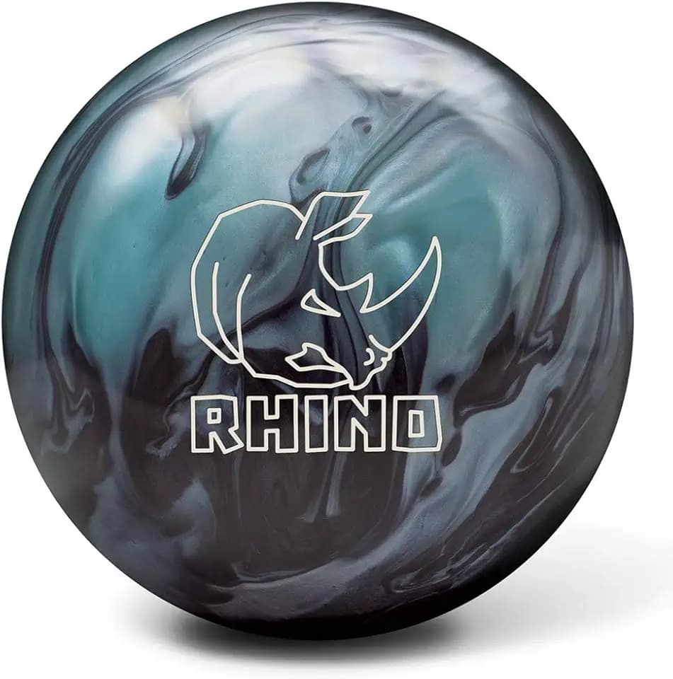 Brunswick Rhino Reactive PRE-DRILLED Bowling Ball- Metallic Blue/Black