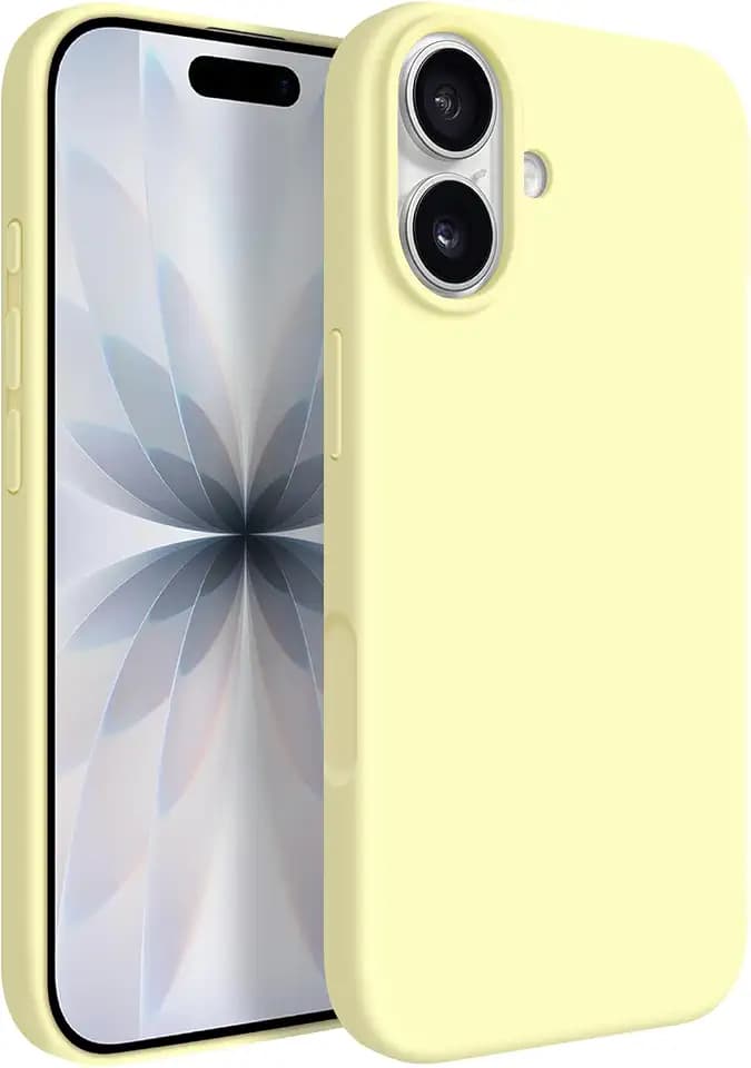 Newseego für iPhone 17 Hülle aus Silikon, Gelb