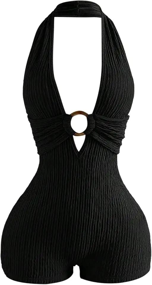 BEAUDRM Women's Sexy Summer Romper Y2K Country Concert Rave Club Outfits