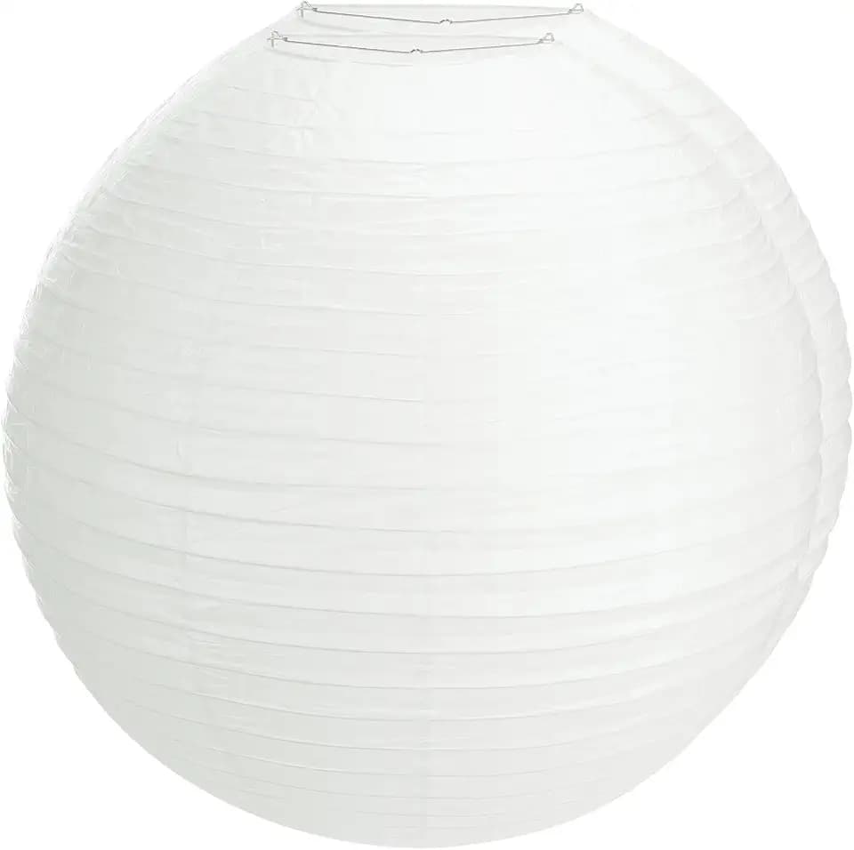 2 Pack 30 Inch Large Paper Lanterns White Hanging Lantern for Decor