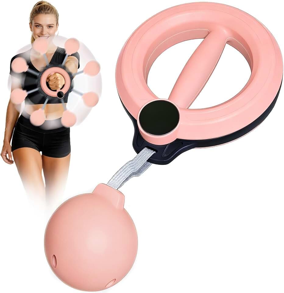 360° Arm Workout Equipment,Rotating Ropeless Battle Ropes for Home Gym, Hand-Crank Arm Trainer for Forearm, Chest, Shoulder,Flabby Arm Exerciser Workouts for Men and Women